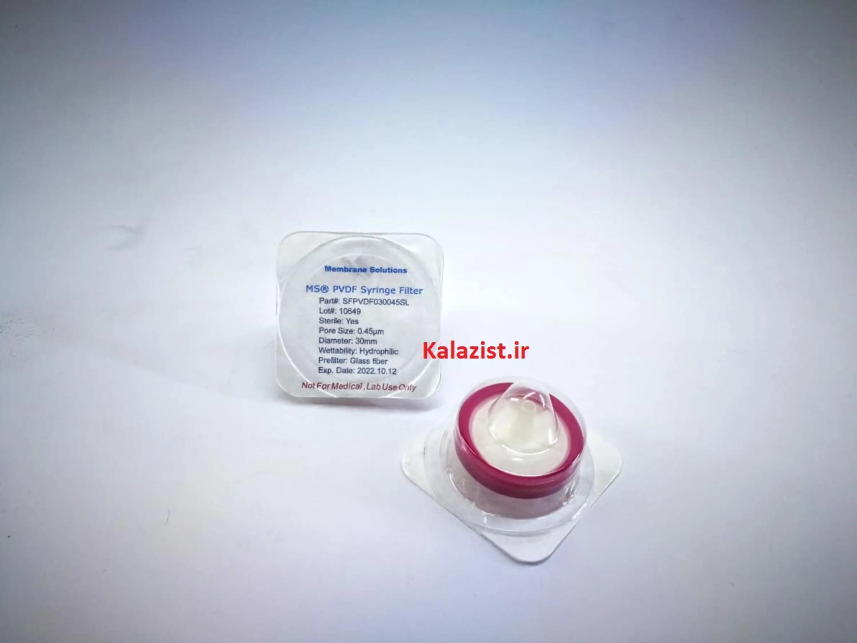 syringe filter فیلتر سر سرنگی PVDF kalazist کالا زیست syringe filter فیلتر سر سرنگی PVDF kalazist کالا زیست